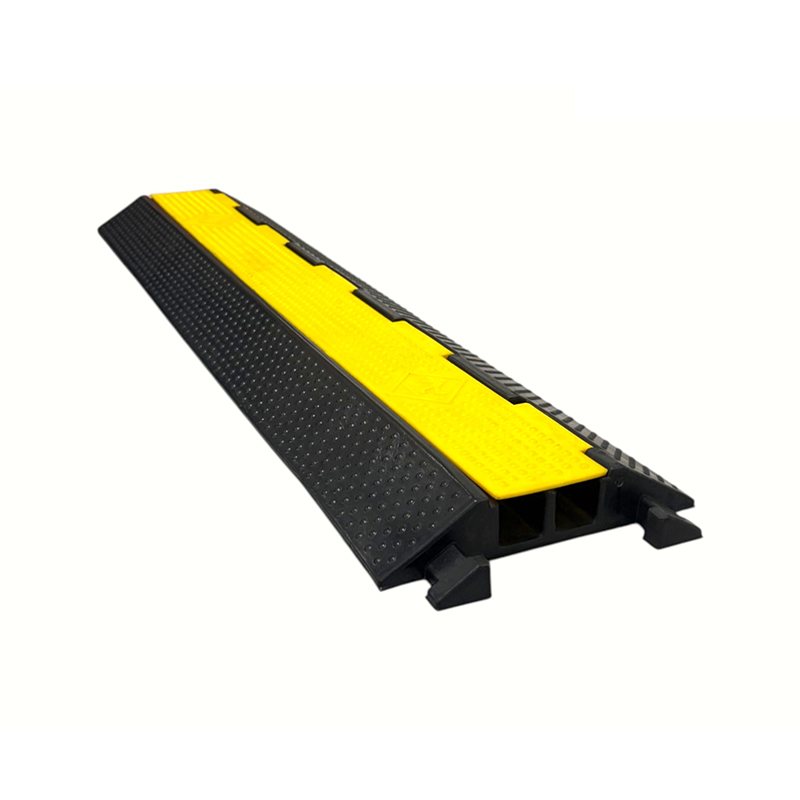 لاستیکی پایه مهندسی - روکش زرد 2 کاناله - محافظ کابل سنگین