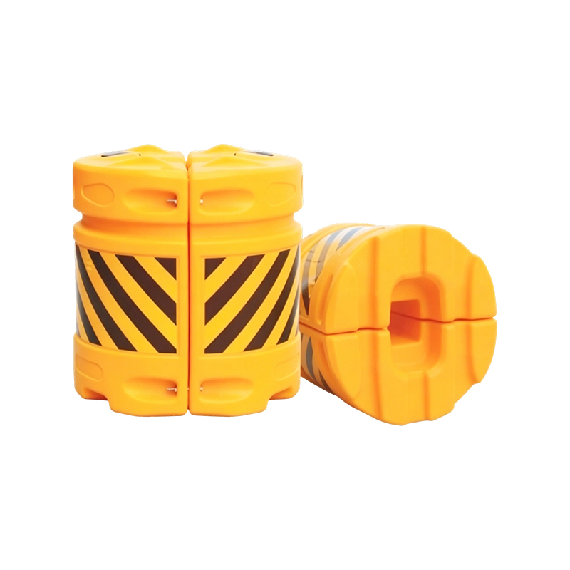 بشکه ضد ضربه ترکیبی مدولار HDPE ترافیک با ورق انعکاسی